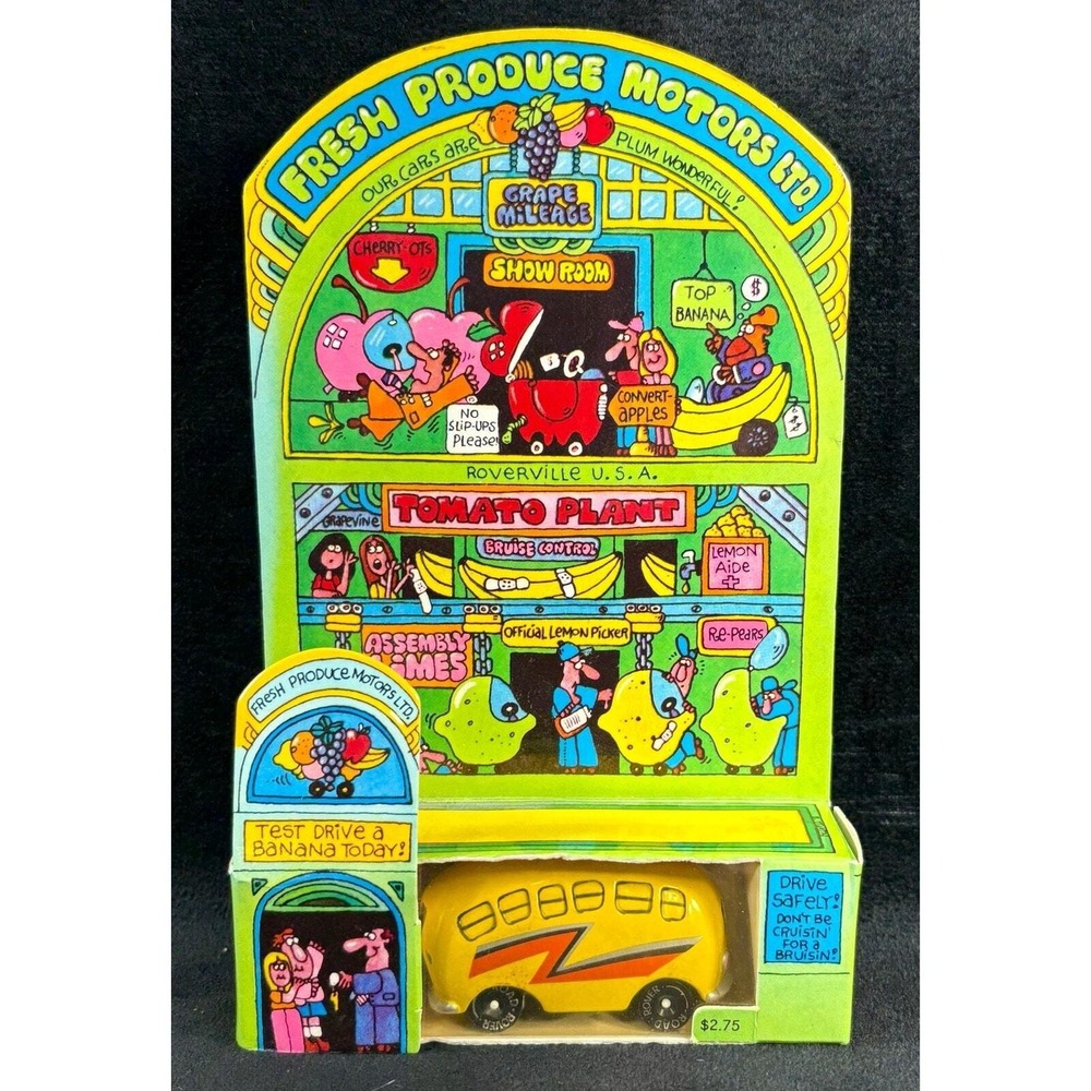 Vintage 1983 Hallmark Road Rover BANANA FLASH Car in Original Box